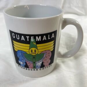 RARE 1990s Starbucks VINTAGE Guatemala Ceramic Coffee Mug Cup